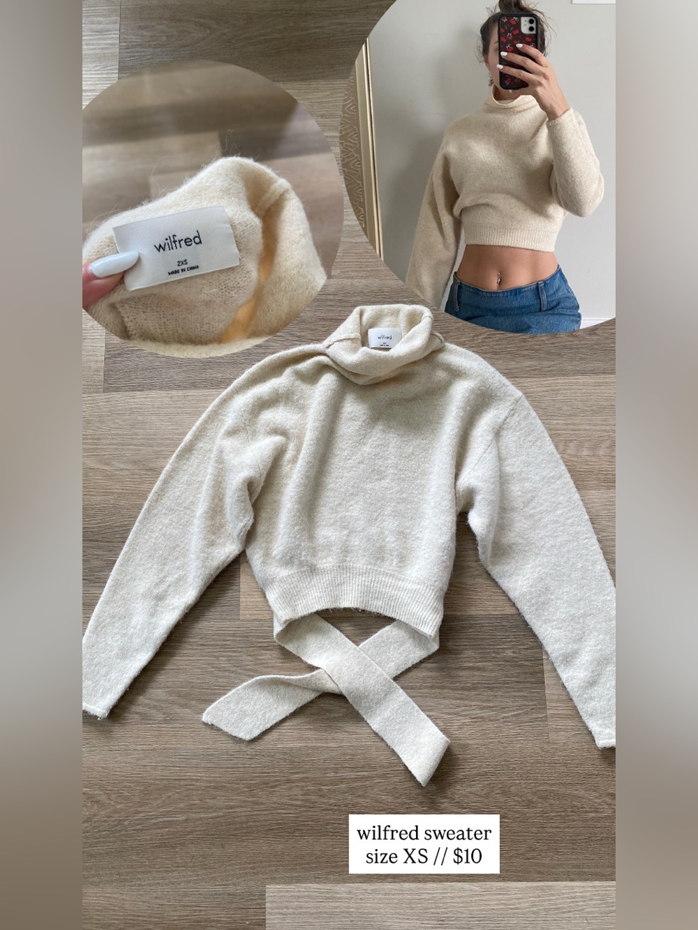 wilfred sweater size XS